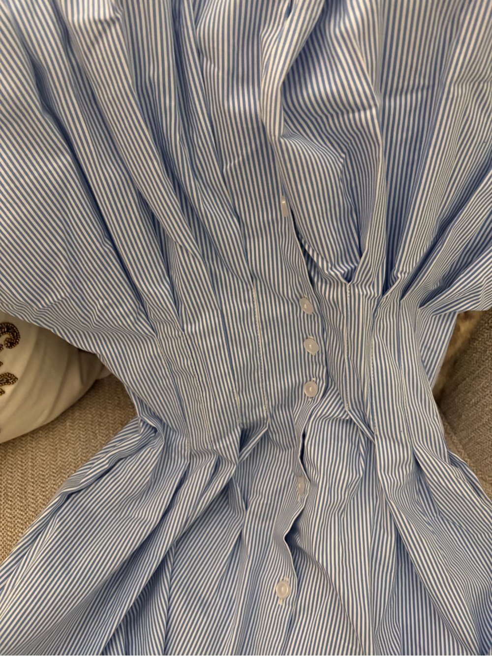 Tobie Eyelet Shirtdress💙🤍 - Picture 10 of 13